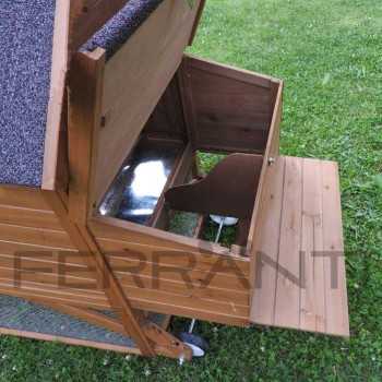 Mobile Chicken Coop on Wheels for 4 Chickens