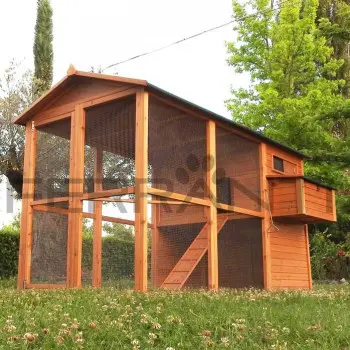 Chicken Coop for 10 Chickens Made of Wood