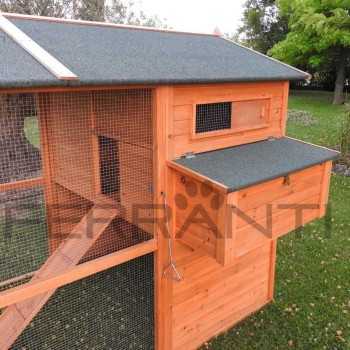 Chicken Coop for 10 Chickens Made of Wood