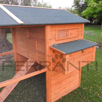 Chicken Coop for 10 Chickens Made of Wood