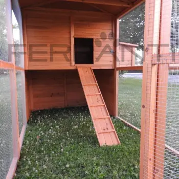 Chicken Coop for 10 Chickens Made of Wood