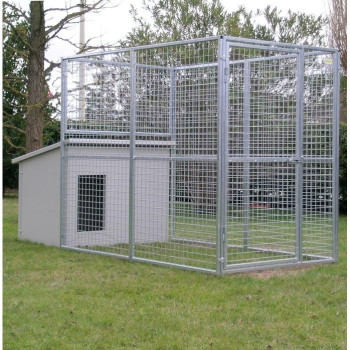 Outdoor Dog Kennel mod. Eco + Dog House mod. Dobermann