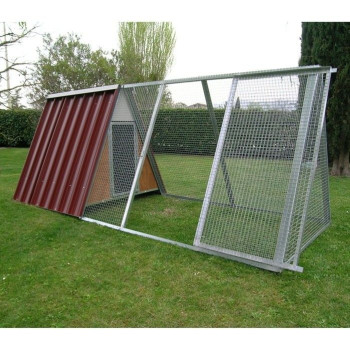 Chicken Pen and Run with Modular Mesh Panels