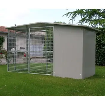 Box per cani da esterno mod. Modulare + cuccia casetta mod. Alano