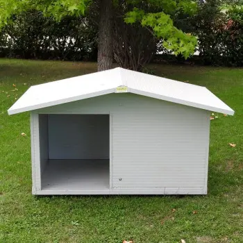 Large Dog House with Veranda for Outdoor Use