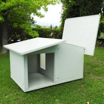 Large Dog House with Veranda for Outdoor Use