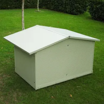 Large Dog House with Veranda for Outdoor Use