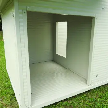 Large Dog House with Veranda for Outdoor Use