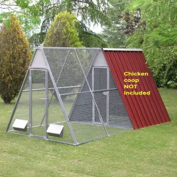 Chicken Pen and Run with Modular Mesh Panels