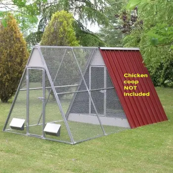 Chicken Pen and Run with Modular Mesh Panels